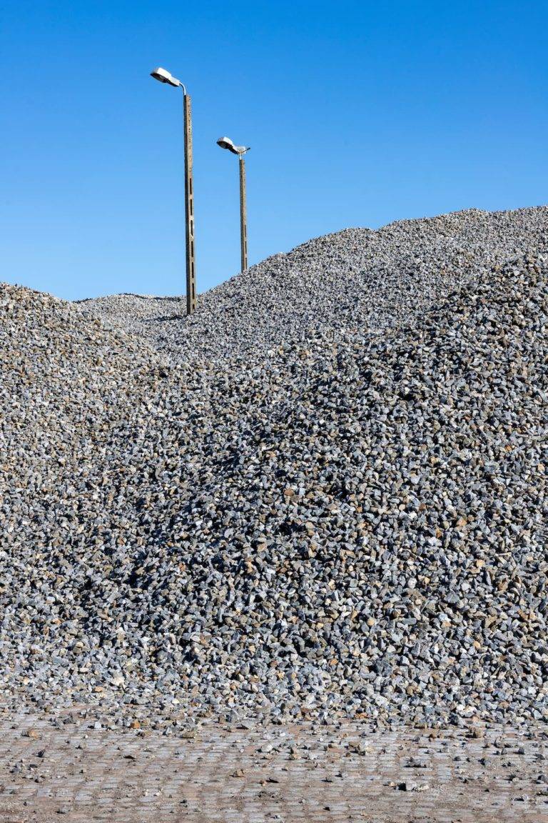 a pile of building aggregates